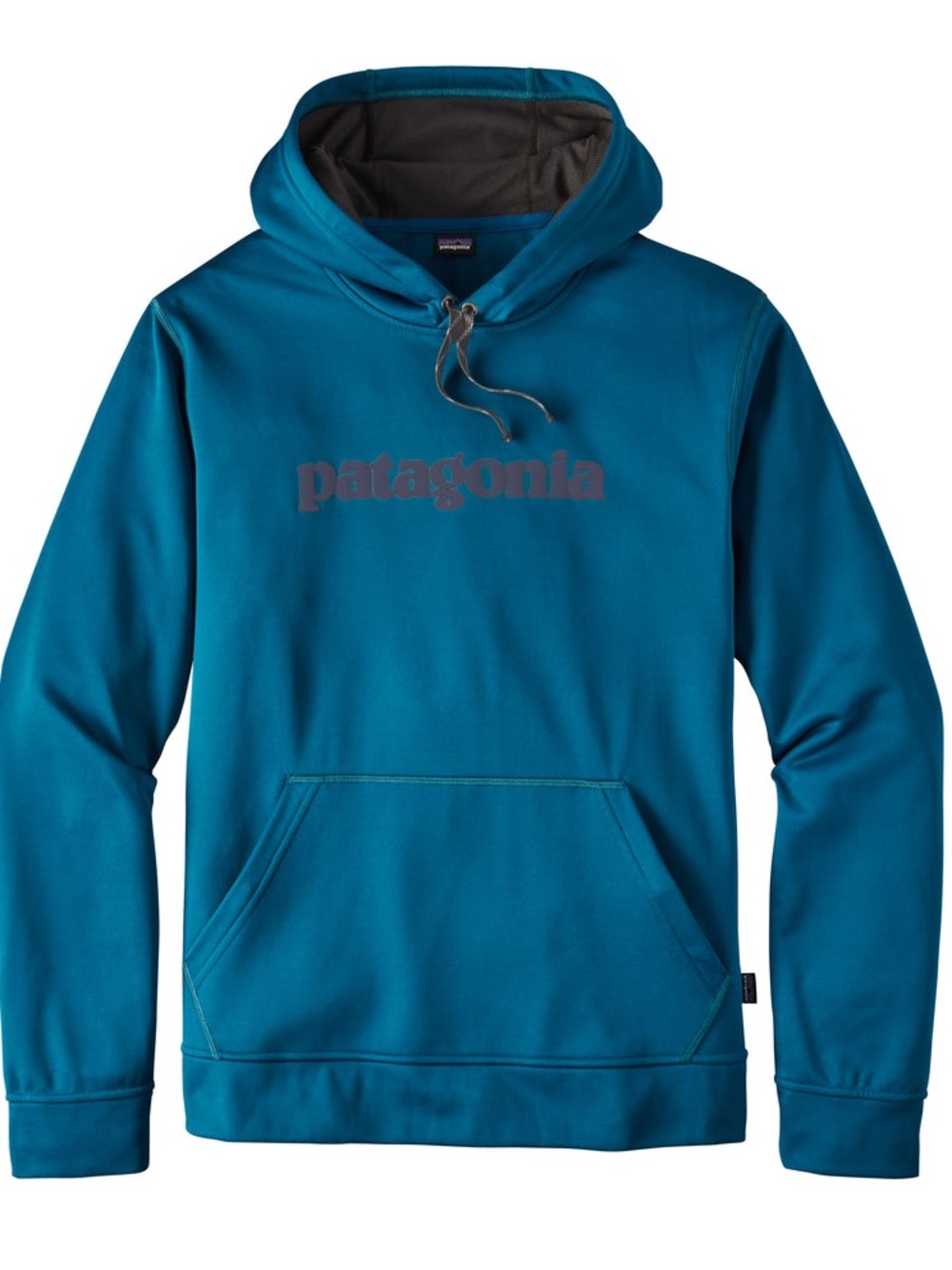 Patagonia Teal Pullover Hoodie with Subtle Logo